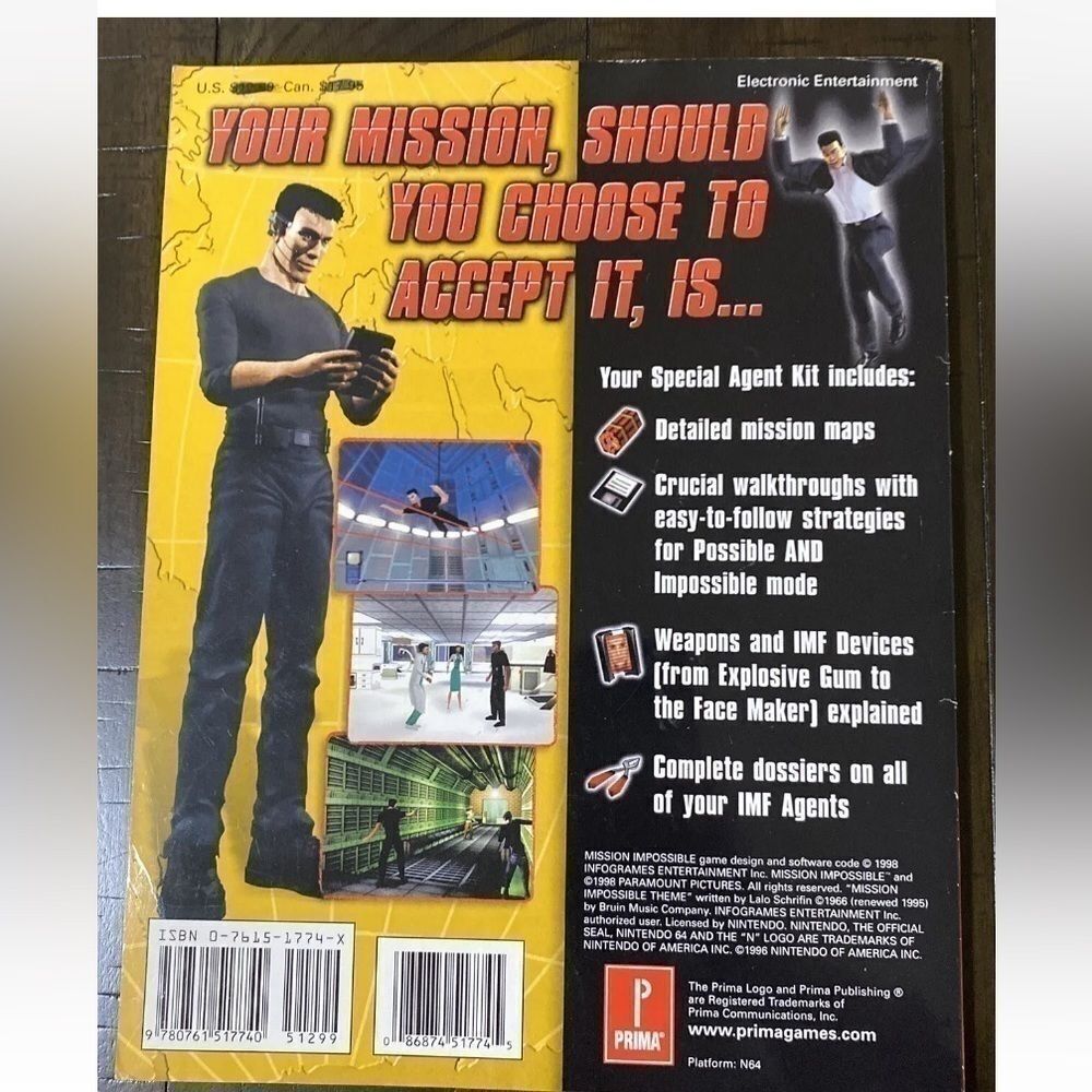 Nintendo 64 mission impossible (Primas Official Strategy Guide)​ - Picture 3 of 4